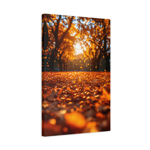 Autumn Landscape Canvas Print, Fall Decor, Cozy Room Art, Home Wall Decor, Gift for Nature Lovers, Thanksgiving Decoration