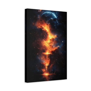 Cosmic Dreamscape Canvas Art, Abstract Wall Decor, Celestial Home Decor, Unique Gift for Space Lovers, Modern Art for Living Room