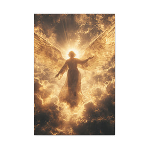 Heavenly Canvas Print, Angel Art, Inspirational Wall Decor, Spiritual Gift, Home Decor, Uplifting Artwork