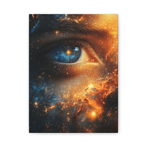 Cosmic Eye Wall Art Canvas, Mystical Home Decor, Celestial Art, Space Lover's Gift - BldyLcks Designs