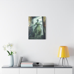 Hauntingly Elegant Canvas Art, Creepy Home Decor, Halloween Wall Art, Spooky Artwork, Gothic Living Room Decoration