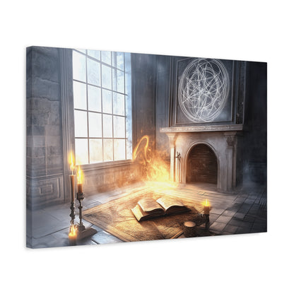 Mystical Canvas Art Print, Wall Decor for Fantasy Lovers, Enchanted Home Decor, Gifts for Book Lovers, Surreal Atmosphere Artwork
