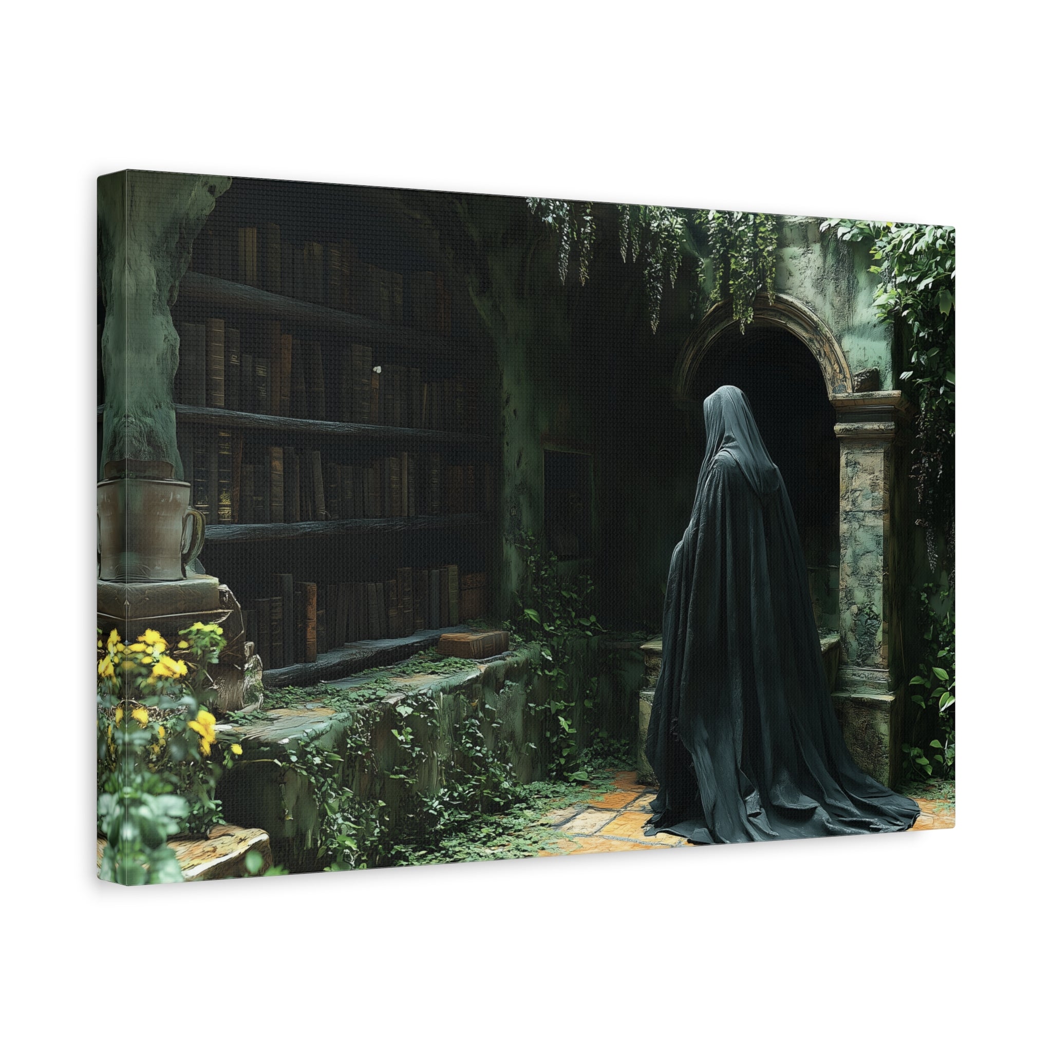 Mystical Canvas Wall Art, Enchanted Decor for Home, Dark Aesthetic Artwork, Gothic Wall Hanging, Unique Gift Idea