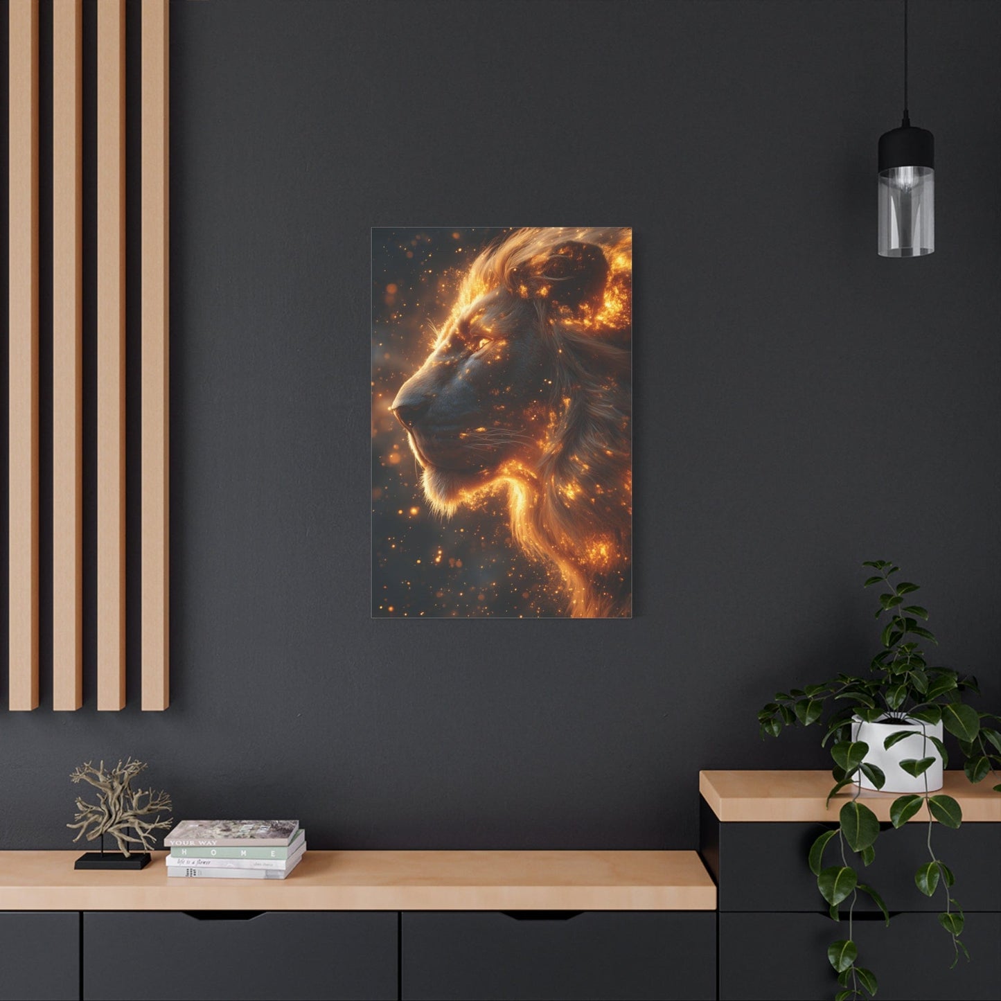 Majestic Lion Canvas Art - Wall Decor, Animal Print, Home Decoration, Gift for Animal Lovers, Stunning Wall Art