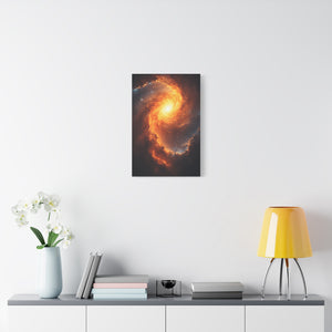 Galactic Swirl Canvas Art, Cosmic Wall Decor, Galaxy Home Decor, Celestial Art Piece, Space-themed Artwork, Gift for Astronomers
