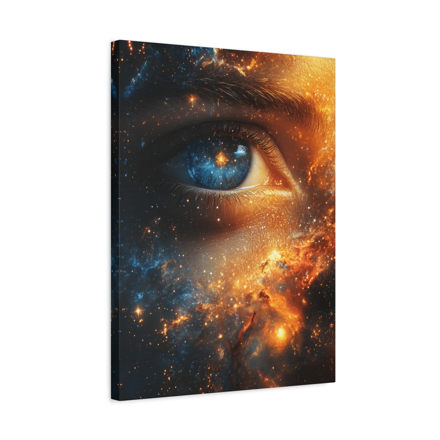 Cosmic Eye Wall Art Canvas, Mystical Home Decor, Celestial Art, Space Lover's Gift, Unique Wall Decor