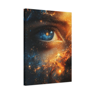 Cosmic Eye Wall Art Canvas, Mystical Home Decor, Celestial Art, Space Lover's Gift - BldyLcks Designs