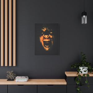Screaming Face Art Print Canvas, Horror Wall Decor, Macabre Home Accent, Gothic Room Art, Unique Gift Idea
