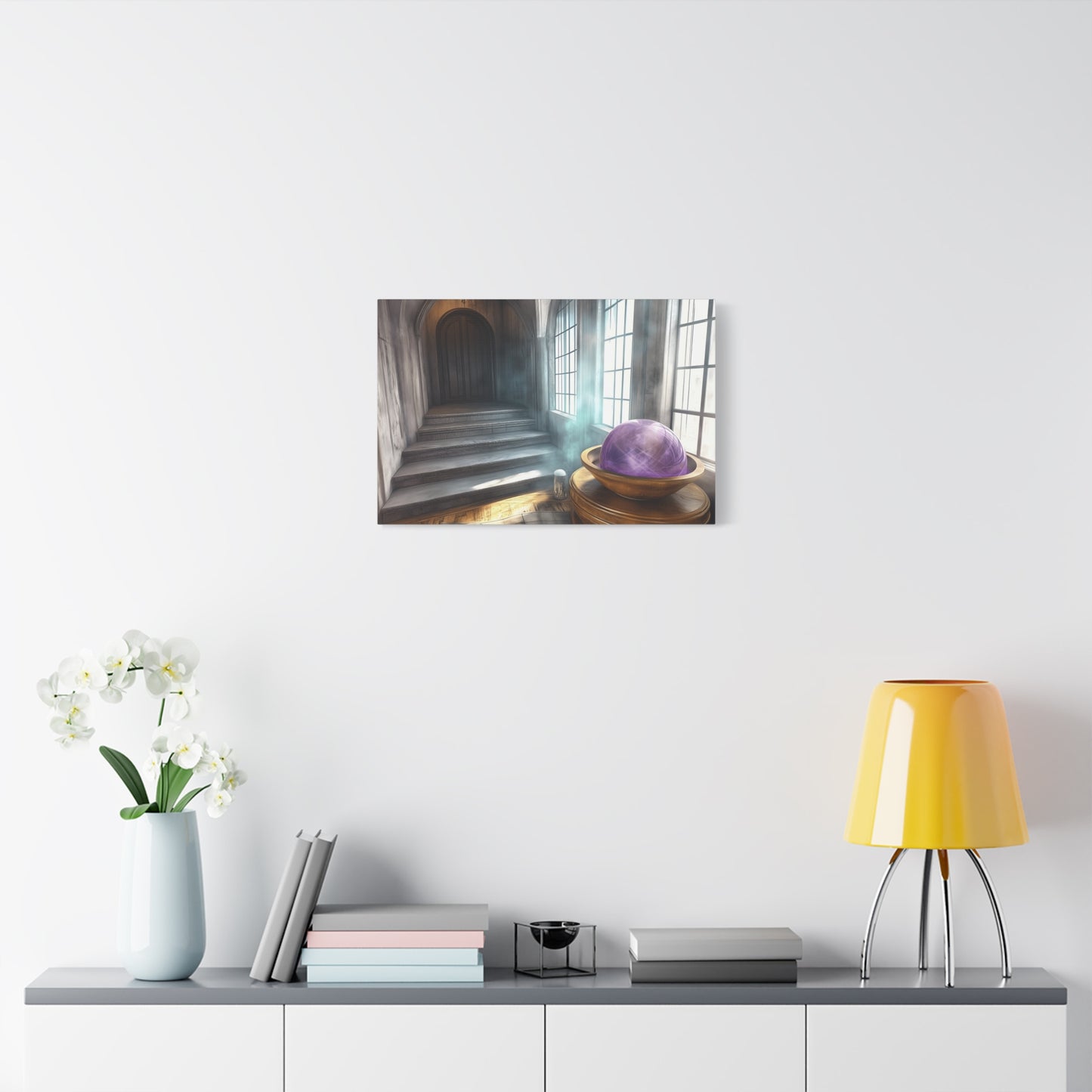 Mystical Canvas Wall Art, Fantasy Decor, Home Aesthetic, Gift for Wizards, Witch Decor, Halloween Art, Magical Atmosphere