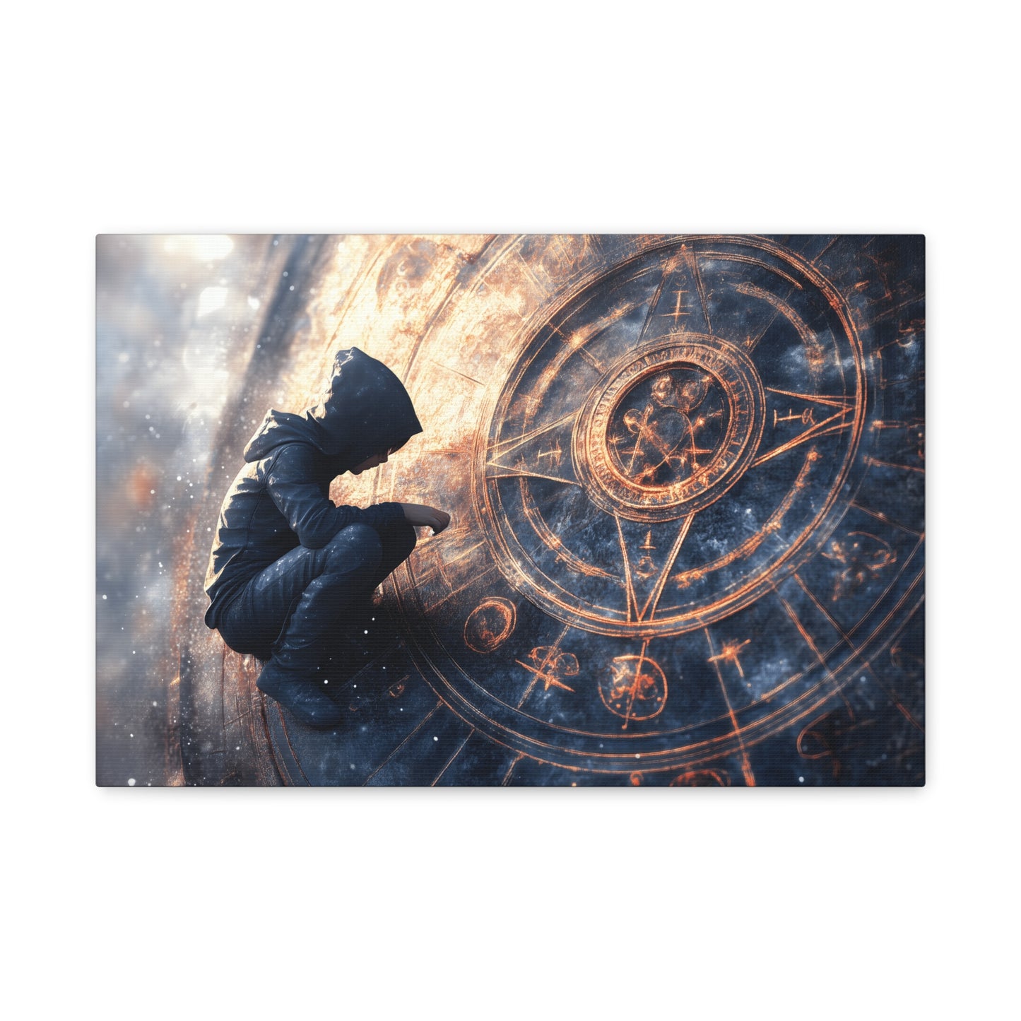 Canvas Print Astrology Clock