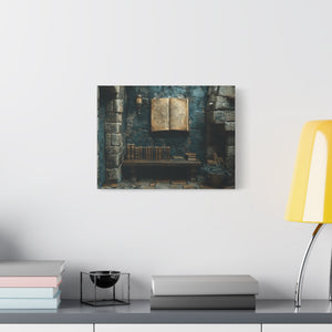 Fantasy Book Nook Wall Art, Cozy Home Decor, Literary Gifts, Reading Corner Artwork, Book Lovers Decor, Magical Canvas Print