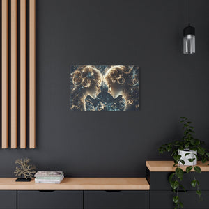 Celestial Gemini Canvas Print, Cosmic Art, Home Decor, Gift for Her, Astrology Wall Art, Unique Artwork, Gallery Wall