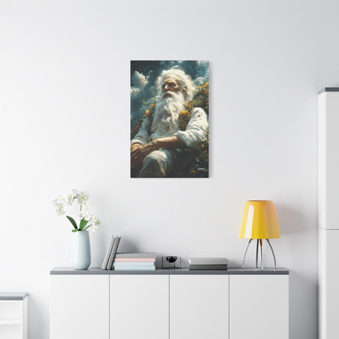 Serene Canvas Art Print, Wall Decor, Meditation, Bohemian Home, Peaceful Atmosphere, Spiritual Awakening, Gift Idea