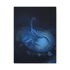 Scorpio Zodiac Wall Art, Astrology Decor, Mystic Home Gallery, Celestial Canvas, Gift for Astrologers, Unique Bedroom Decor