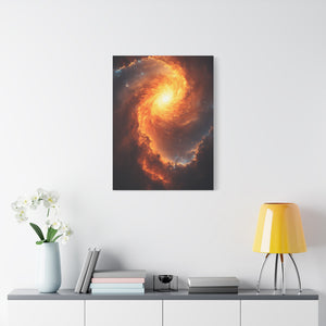 Galactic Swirl Canvas Art, Cosmic Wall Decor, Galaxy Home Decor, Celestial Art Piece, Space-themed Artwork, Gift for Astronomers