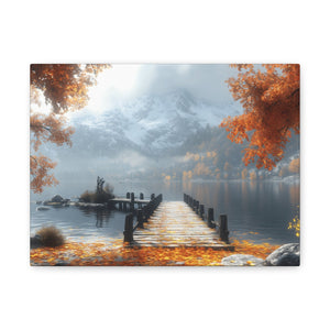 Autumn Landscape Canvas Print, Fall Wall Art, Cozy Home Decor, Nature Photography, Seasonal Decor, Gift for Nature Lovers