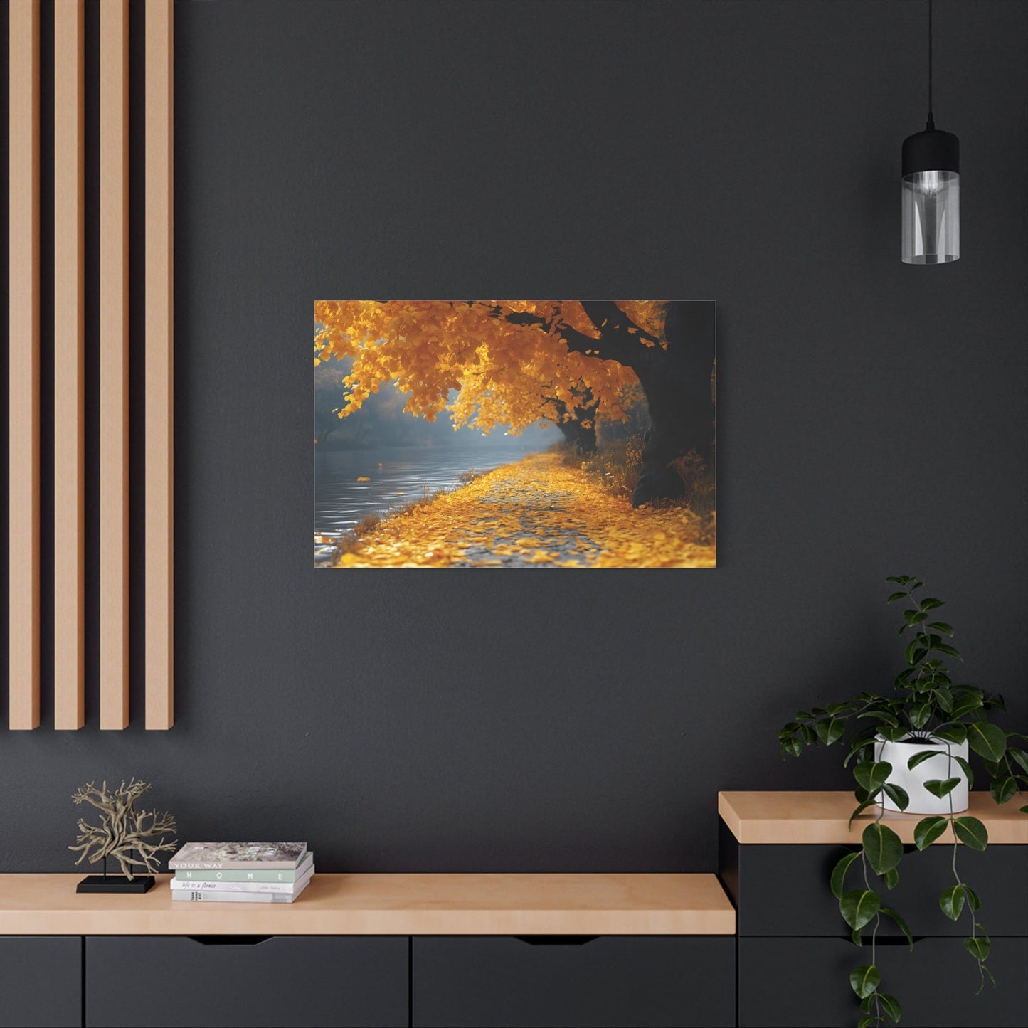 Autumn Serenity Canvas Wall Art, Fall Decor, Nature Photography, Thanksgiving Gift, Home Wall Decoration