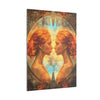 Canvas Art, Gemini Astrological Sign, Stretched Canvas Print, AI Art, Matte Finish, Home Décor Wall Art