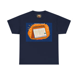 Periodic Table Calendar Tee — Humorous Science Pun T-Shirt
