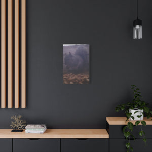 Squirrel Canvas Art matte wildlife wall décor with nuts and natural wood background for cozy living room accent