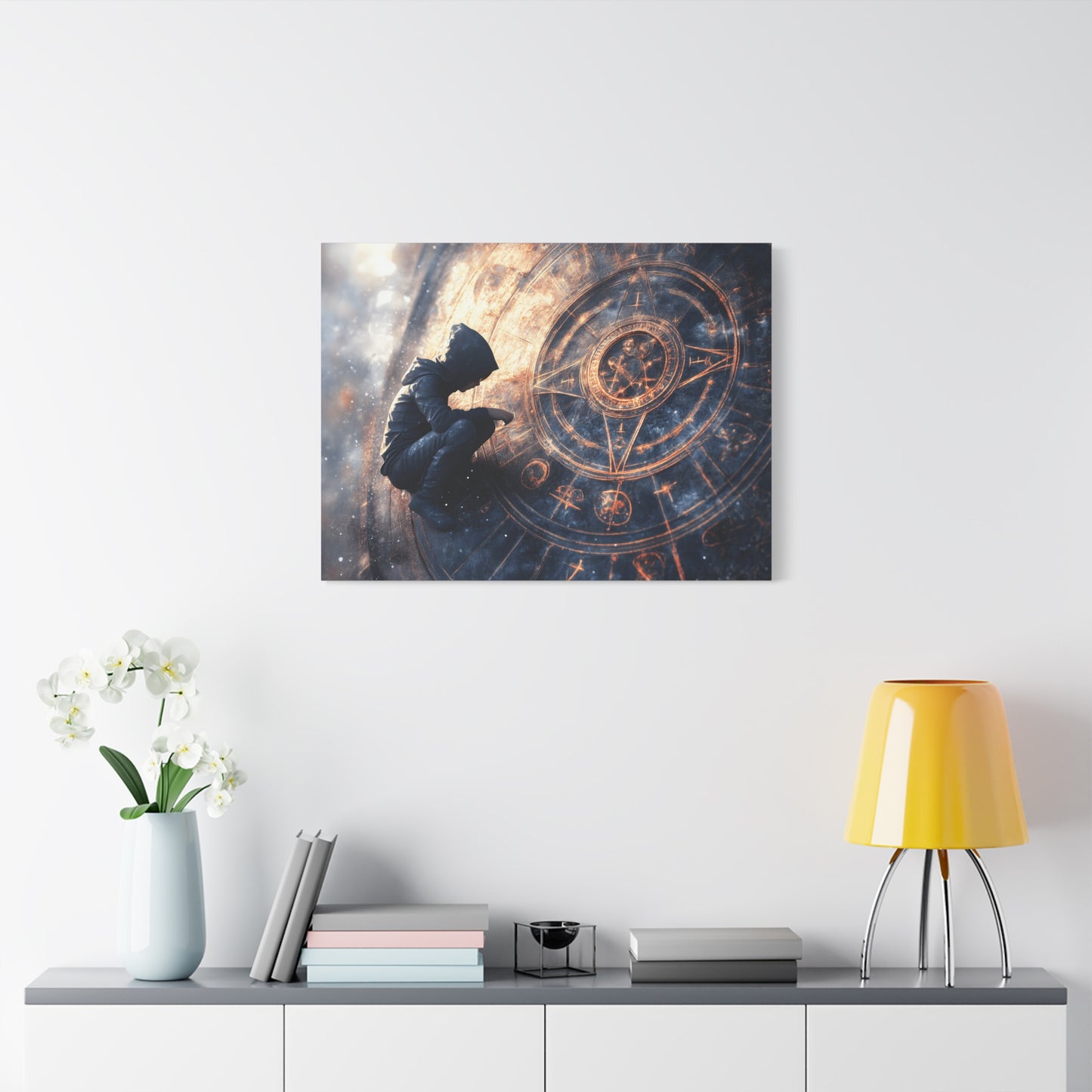 Canvas Print Astrology Clock