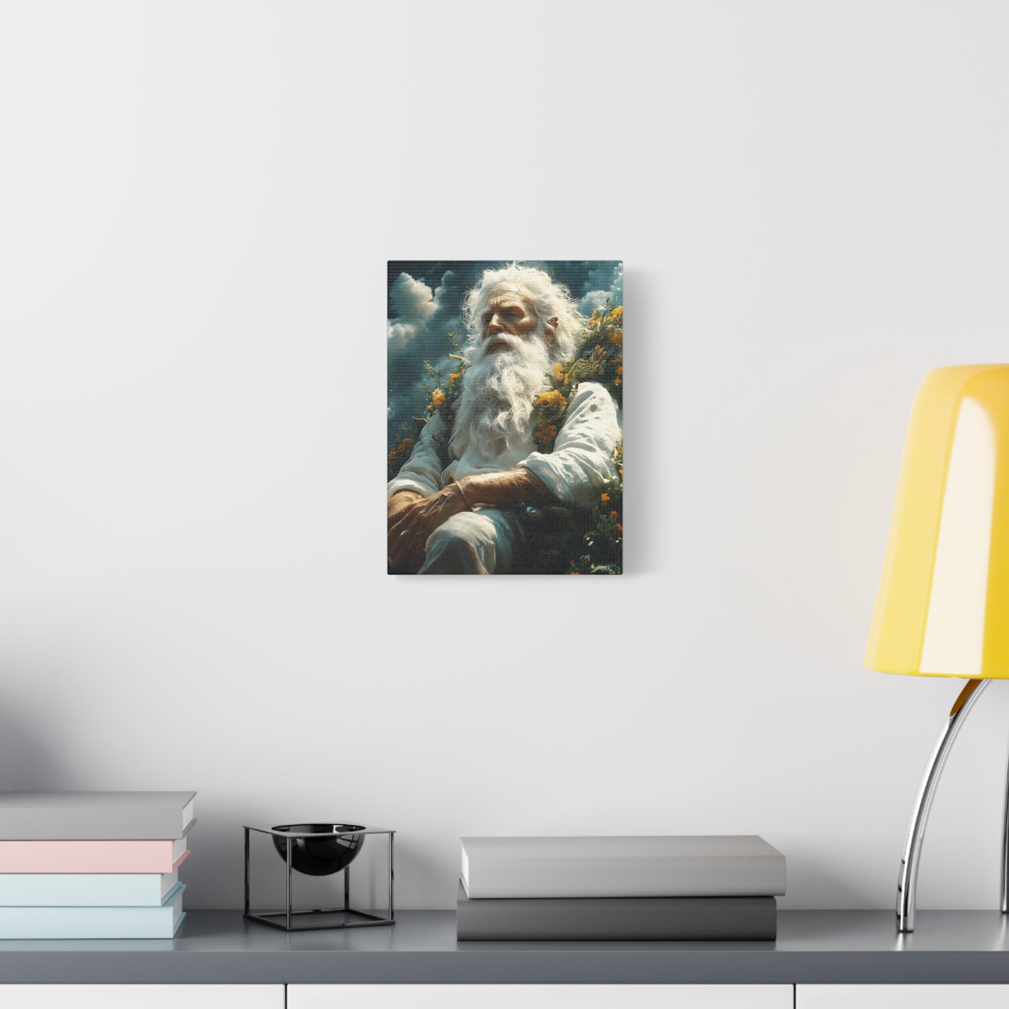 Serene Canvas Art Print, Wall Decor, Meditation, Bohemian Home, Peaceful Atmosphere, Spiritual Awakening, Gift Idea