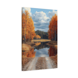 Autumn Landscape Canvas Print, Nature Wall Art, Fall Decor, Rustic Home Decor