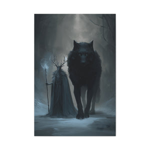 Mystical Fantasy Art Canvas, Wall Decor, Home Decoration, Gift for Fantasy Lovers, Dark Aesthetic Art