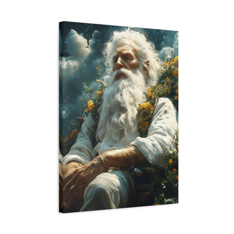 Serene Canvas Art Print, Wall Decor, Meditation, Bohemian Home, Peaceful Atmosphere, Spiritual Awakening, Gift Idea