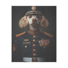 Poodle Military Wall Art - Patriotic Dog Décor for Army, Air Force, Navy, Marines