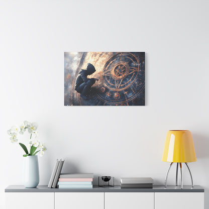 Canvas Print Astrology Clock