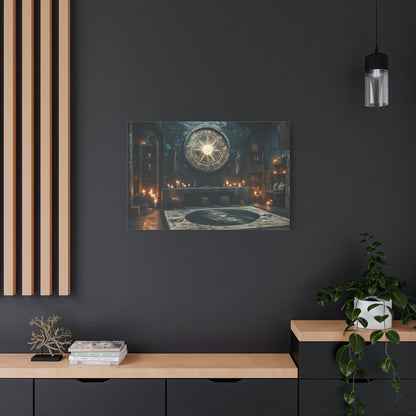 Mystical Matte Canvas Wall Art, Gothic Home Decor, Spiritual Room Decoration, Witchy Aesthetic, Bohemian Wall Hanging