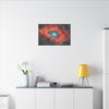 Space Crimson Nebula Glow Print, Stellar Wall Art, Celestial Poster, Galaxy Décor, Astronomical Art