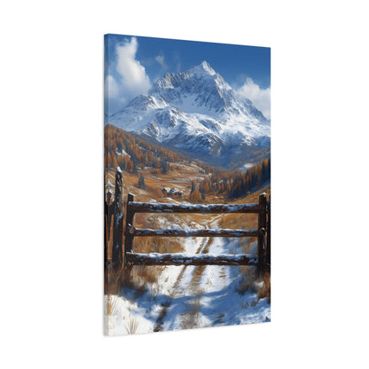 Mountain Landscape Canvas Print, Wall Art, Home Decor, Office Decor, Nature Lover Gift, Cozy Cabin Style