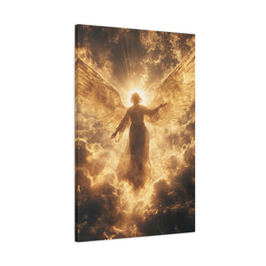 Heavenly Canvas Print, Angel Art, Inspirational Wall Decor, Spiritual Gift, Home Decor, Uplifting Artwork