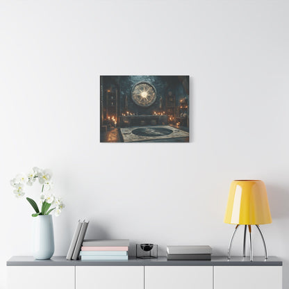 Mystical Matte Canvas Wall Art, Gothic Home Decor, Spiritual Room Decoration, Witchy Aesthetic, Bohemian Wall Hanging