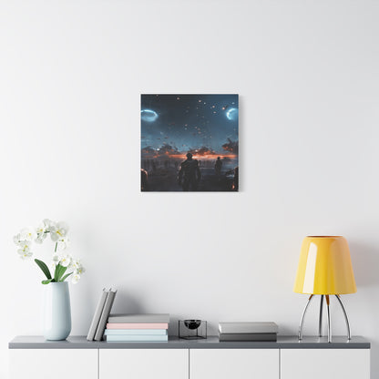 Sci-Fi Wall Art Canvas, Futuristic Decor, Space Art Print, Home Gallery Decoration, Gift for Sci-Fi Lovers