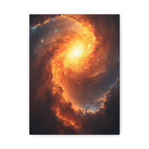 Galactic Swirl Canvas Art, Cosmic Wall Decor, Galaxy Home Decor, Celestial Art Piece, Space-themed Artwork, Gift for Astronomers