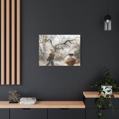 Nature-Inspired Matte Canvas Print, Wall Art, Bohemian Home Decor, Gift for Bird Lovers, Rustic Wall Decor, Wildlife Artwork