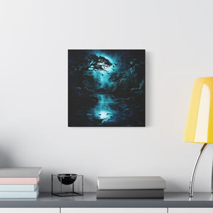 Nature-Inspired Stretched Canvas Art for Home Decor, Serenity Wall Art, Blue Forest Landscape, Perfect Gift for Nature Lovers, [...]