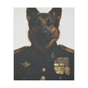 Dog, German Shepherd, Military, Military Dress, Army, Air Force, Navy, Marines, Dog Wall Art, Dog Art, Military Wall Art, Military Art