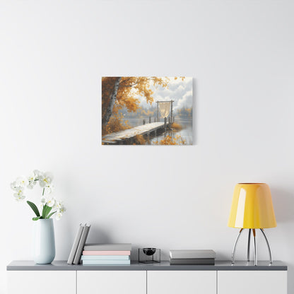 Autumn Serenity Wall Art, Cozy Home Decor, Nature Canvas, Fall Decor, Landscape Artwork, Gift for Nature Lovers