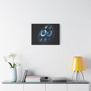 Galactic Matte Canvas Art, Astronomy Wall Decor, Modern Space Print, Home Office Artwork, Celestial Gift Idea
