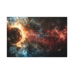 Cosmic Canvas Print, Wall Art, Outer Space Décor, Galaxy Artwork, Cosmic Home Décor