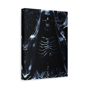 Gothic Canvas Art, Dark Aesthetic Print, Macabre Decor, Skull Artwork, Spooky Home Decor, Halloween Decoration, Unique Wall Art