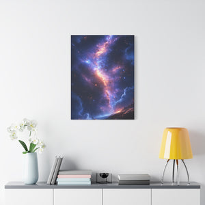 Celestial Canvas Print, Galaxy Wall Art, Home Decor, Starry Night Artwork, Cosmic Print