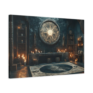 Mystical Matte Canvas Wall Art, Gothic Home Decor, Spiritual Room Decoration, Witchy Aesthetic, Bohemian Wall Hanging