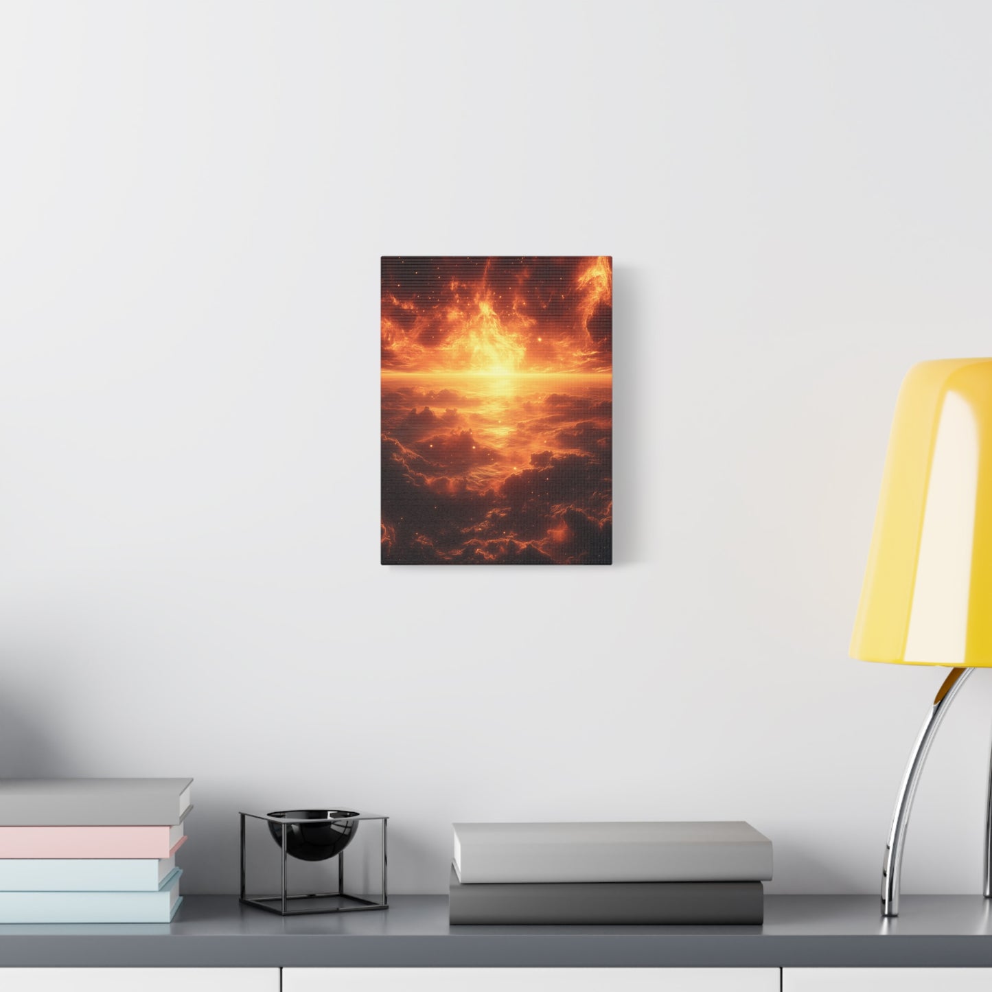 Sunset Ocean Canvas Art, Warm Decorative Wall Art, Home Decor, Gift for Art Lovers, Modern Wall Decor, Living Room Art