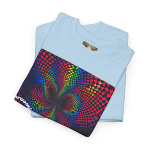 Psychedelic Rainbow Vortex T-Shirt — Trippy Optical Illusion Tee