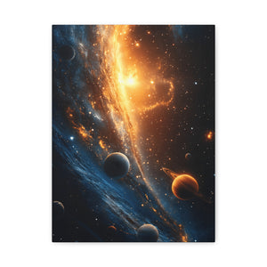 Stretched Canvas Wall Art, Cosmic Galaxy Decor, Astrophotography Print, Space Lovers Gift, Home Wall Decor, Celestial Artwork